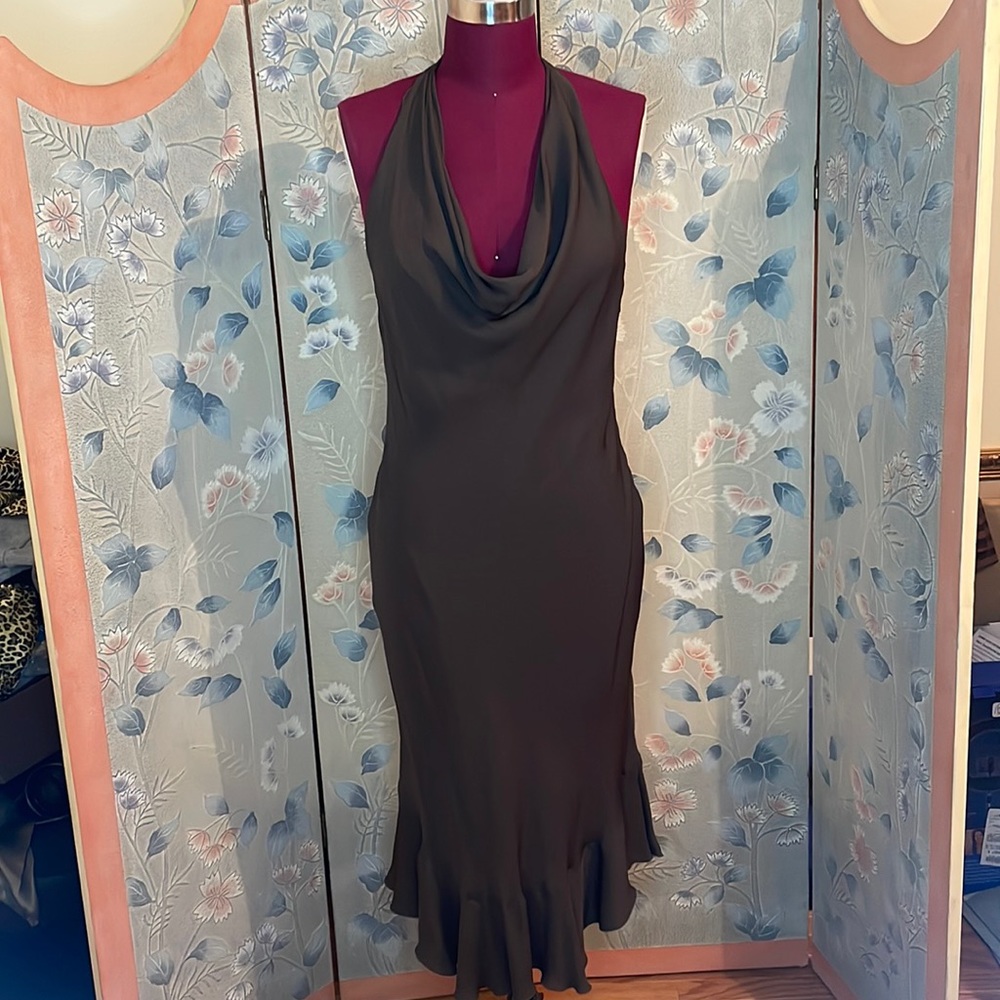 Armani dress size 48 EUR in olive drab
